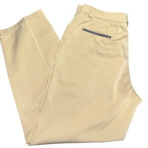 Slazenger Mens 36x30 Khaki Tan Golf Pants Performance Stretch Workwear